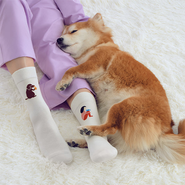 SEMIBOLD PIMA COTTON PARTNER ATHLEISURE CREW SOCKS SP23010103AK SP23010203AK WHITE ONESIZE FRONT