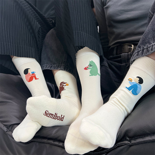 SEMIBOLD PIMA COTTON PARTNER ATHLEISURE CREW SOCKS SP23010103RK SP23010103AK WHITE ONESIZE