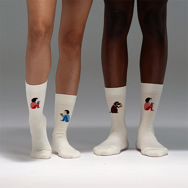 SEMIBOLD PIMA COTTON PARTNER ATHLEISURE CREW SOCKS SP23010103RK SP23010103AK WHITE ONESIZE FRONT 2 PACK