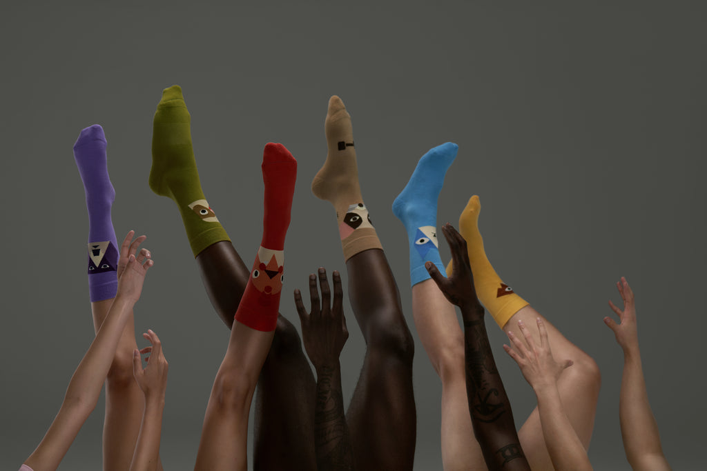SEMIBOLD ROAR ATHLEISURE CREW SOCKS SR23010303LB SR23010803WP SR23011103DG SR23010403CT SR23011003SM SR23010903RR PURPLE GREEN ORANGE NEUTRALS BLUW YELLOWONESIZE