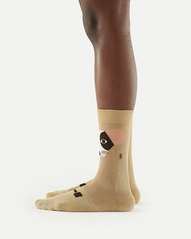 SEMIBOLD SMART MOUSE ATHLEISURE CREW SOCKS SIDE SR23011003SM NEUTRALS ONE SIZE