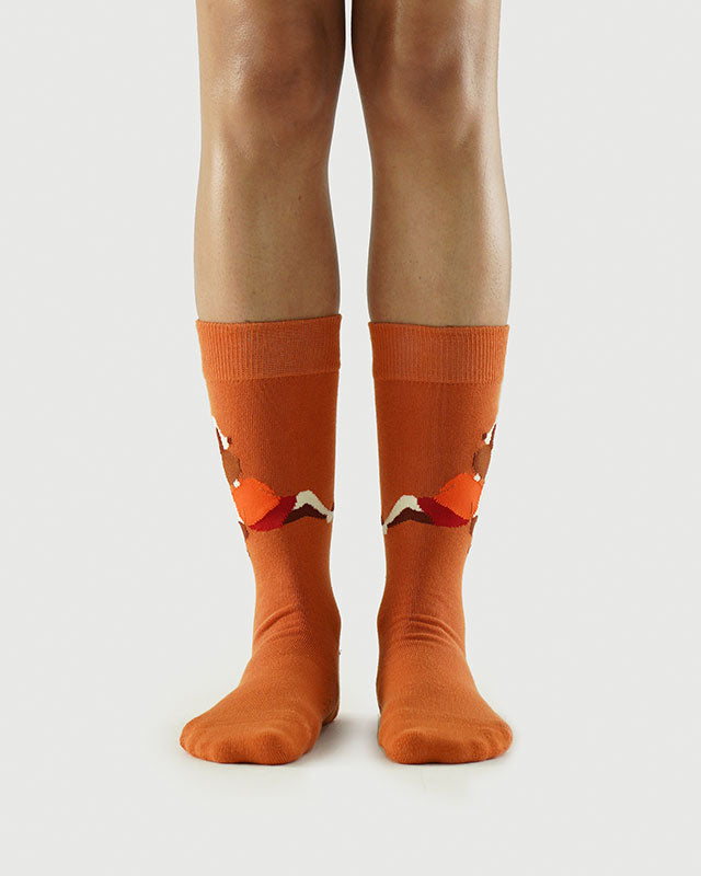 SEMIBOLD SUNSET CUDDLE ATHLEISURE CREW SOCKS FRONT SN23010503SC NEUTRALS ONE SIZE